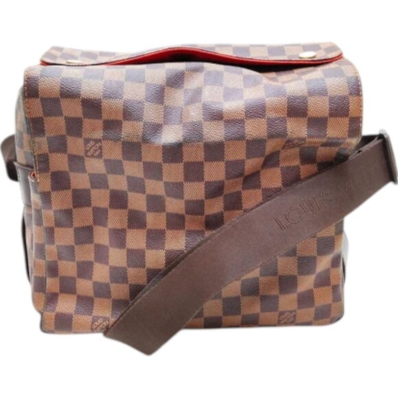 029413BR (X6) Louis Vuitton Crossbody Bag Navigli Brown Damier - Picture 1 of 9
